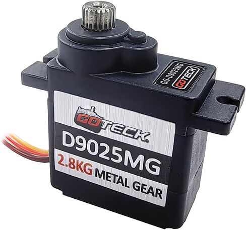 GOTECK 2PCS 4.3g Mini Servo، Micro Full Metal Gear Digital Servo، for RC Car Model Boat ثابت الجناح هليكوبتر طائرة روبوت لعبة in Kuwait