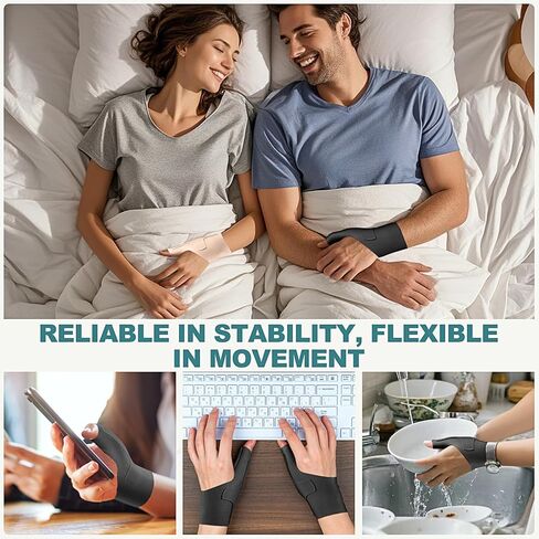 Wrist Thumb Brace Mommy Compression Stabilizer Waterproof Thumb Spica Splint for Arthritis,Trigger Finger,De Quervains Tenosynovitis,Tendonitis,CMC Joint Pain and Support-Women Men-Left or Right Hand in Saudi Arabia