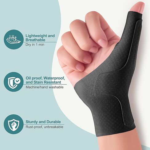 Wrist Thumb Brace Mommy Compression Stabilizer Waterproof Thumb Spica Splint for Arthritis,Trigger Finger,De Quervains Tenosynovitis,Tendonitis,CMC Joint Pain and Support-Women Men-Left or Right Hand in Saudi Arabia