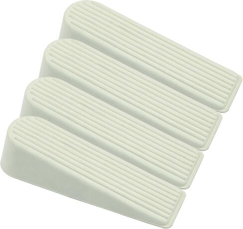 Bivethoi 4 Pcs Door Stopper Door Stop Wedge Non Scratching Door Holder Small White in Saudi Arabia