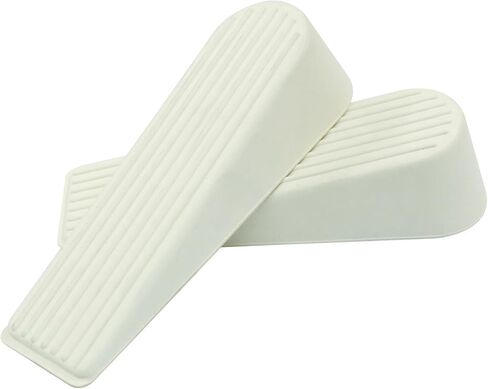 Bivethoi 4 Pcs Door Stopper Door Stop Wedge Non Scratching Door Holder Small White in Saudi Arabia