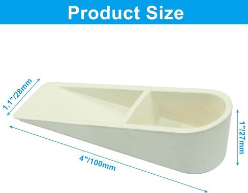Bivethoi 4 Pcs Door Stopper Door Stop Wedge Non Scratching Door Holder Small White in Saudi Arabia