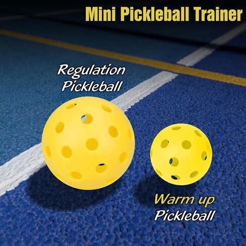 Mini Pickleball Training Balls - Warm Up Pickleball Drills, Enhance Reaction Time & Hand-Eye Coordination | Ideal Gift for All Ages and Skill Level in Saudi Arabia
