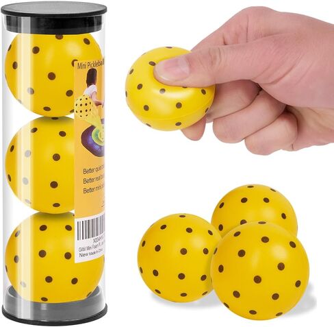 Mini Pickleball Training Balls - Warm Up Pickleball Drills, Enhance Reaction Time & Hand-Eye Coordination | Ideal Gift for All Ages and Skill Level in Saudi Arabia