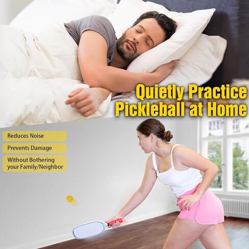 Mini Pickleball Training Balls - Warm Up Pickleball Drills, Enhance Reaction Time & Hand-Eye Coordination | Ideal Gift for All Ages and Skill Level in Saudi Arabia