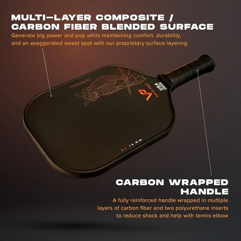 Vatic Pro Saga 16mm - Raw Carbon Fiber - Includes Paddle Cover in Saudi Arabia