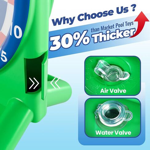 iPlay, iLearn Pool Wave Kids Fun Pool Toys, Inflatable Dart Board Water Games, Swimming Pool Floats, Beach Yard Outdoor Play, Cool Summer Party Birthday Gift 6 7 8 9 10 12 Year Old Boy Girl Teen Adult in Saudi Arabia