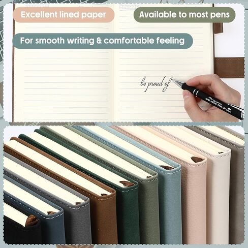 Roowest 10 Pcs Employees Appreciation Gifts Thank You Notebook Bulk A5 Leather Journal Motivational Notepad Medical Assistant Graduation Gift(Classic Color,Team) in Saudi Arabia