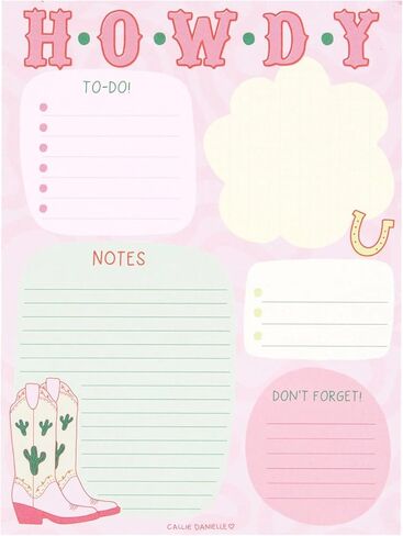 Make It Happen Weekly To Do List Notepad, 8x12 Inches Cute Note Pads to Remind You of Goals and Tasks, Work Planner, Save for Later List, 52 Sheets Desk Notepad in Saudi Arabia