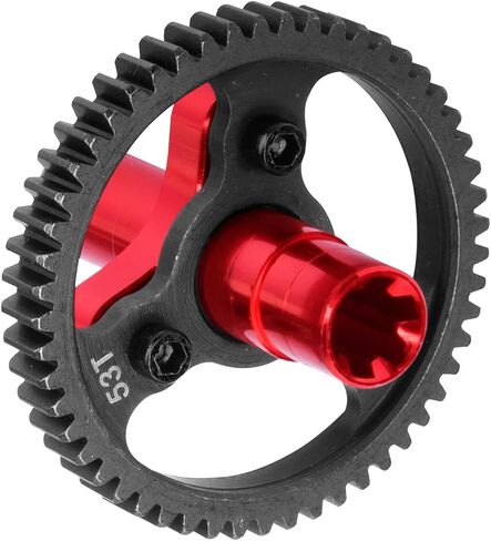 52T Slipper Clutch 0.8 Pitch Upgrades Part for 1/10 Arrma Granite Senton Vorteks Big Rock 3S/Kraton Outcast 4S 1/8 Typhon 3S,Metal Slipper Clutch Hop Ups,Replace ARA310948,Red in Saudi Arabia