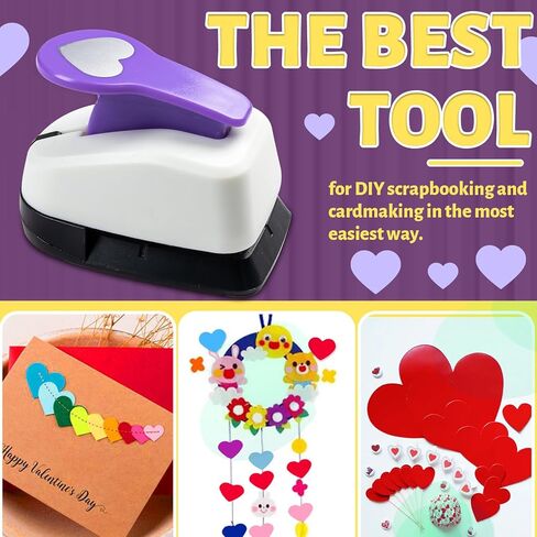 خرامة قلب، خرامة ورق على شكل قلب صدفي مقاس 2 بوصة، خرامة ثقب قلب صدفي مقاس 50 مم للحرف الورقية، خرامة ورق على شكل قلب صدفي لألبومات بطاقات التهنئة في عيد الحب in Kuwait