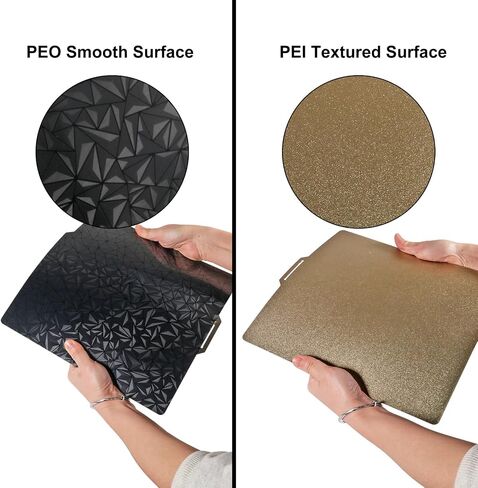 3D Smooth Carbon Fiber PET + Textured PEI Build Plate Double Sided Flex Steed Bed 257x257mm for Bambu Lab X1/X1C/P1P/P1S in Saudi Arabia