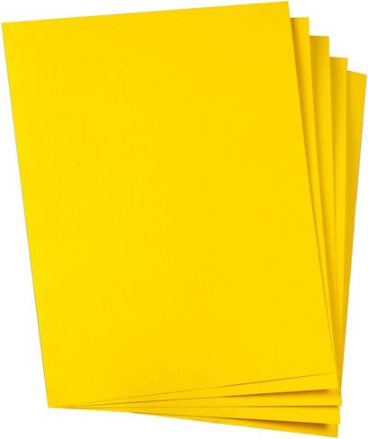 Hygloss Products Colored Cardstock - Great for Arts, Crafts and More - Bright Colors - 8.5 x 11 Inch Size - 65 lb. / 176 gsm Thickness - Electric Orange - 48 Sheets in Saudi Arabia
