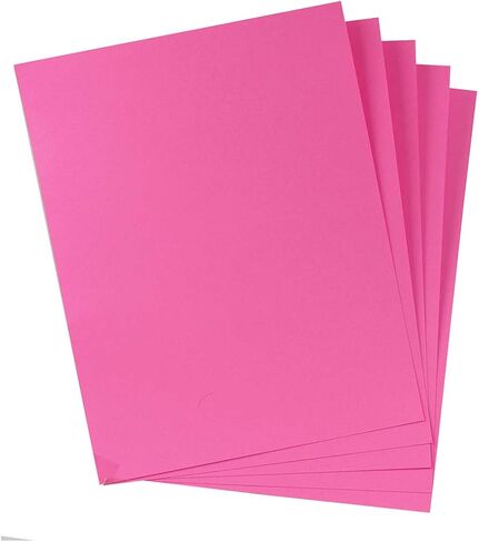 Hygloss Products Colored Cardstock - Great for Arts, Crafts and More - Bright Colors - 8.5 x 11 Inch Size - 65 lb. / 176 gsm Thickness - Electric Orange - 48 Sheets in Saudi Arabia