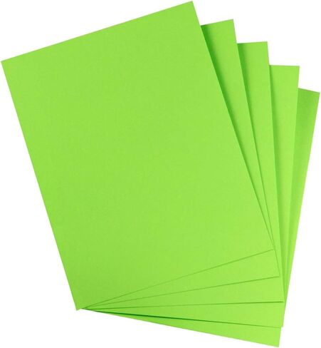Hygloss Products Colored Cardstock - Great for Arts, Crafts and More - Bright Colors - 8.5 x 11 Inch Size - 65 lb. / 176 gsm Thickness - Electric Orange - 48 Sheets in Saudi Arabia