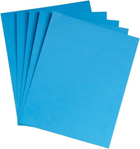 Hygloss Products Colored Cardstock - Great for Arts, Crafts and More - Bright Colors - 8.5 x 11 Inch Size - 65 lb. / 176 gsm Thickness - Electric Orange - 48 Sheets in Saudi Arabia