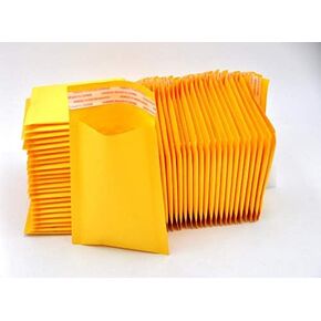 Woy-11115 100pack 4.5 "× 6" Kraft Bubble Mailer Patved Envelope Mailer