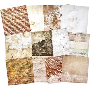 Doraking Vintage Wall Texture Brick Smark Scrapbook Paper ، DIY ألبوم تحية بطاقة تصنيع خلفية زخرفية الورق الحرف الإمدادات اللوحة مذكرات السفر