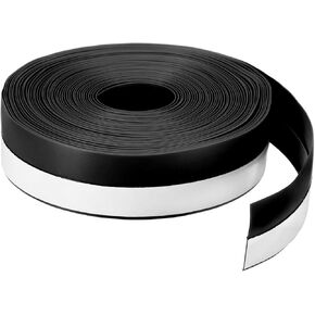 PATIKIL 8M/26ft Silicone Seal Strip, Door Window Bottom Seal Strip Adhesive Tape Weather Stripping for House Shower Window and Door Gap, Transparent (Wide 25mm)