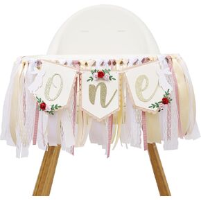 Bunny One High Chair Banner - Some Bunny Is One High Chair Banner, Rabbit Wreath Party Decoration, Easter Bunny 1st Birthday Highchair Banner, Rabbit Themed 1st Birthday Decoration