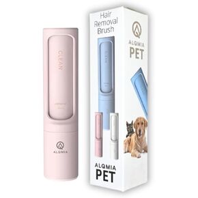Pet Hair Remover Lint Roller, Reusable Roller for Clothes, Sofas, and Furniture, Efficient Lint Roller Brush for Dogs and Cats Hair Removal, Easy to Clean, Portable by ALQMIA (White)