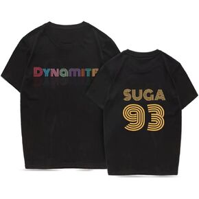 Kpop Tshirt Dynamite Shirt Suga Jungkook Jimin v Rap Jhope Jin T Shirt Mech for Women