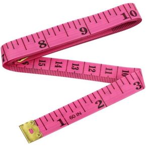شريط مرن القياس حاكم النعمة القياس لمستلزمات خياطة خياطة خياطة ، 60 بوصة الشريط الألياف PVC على الوجهين من أجل الخصر ، والطول ، وقياس الجسم والخياطة ، ومقاييس الشريط والحكام (وردي) in Kuwait