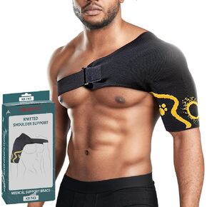 ORTONYX Shoulder Stability Brace Compression Sleeve for Rotator Cuff Support, Injury Prevention, Dislocated AC Joint, Labrum Tear, Frozen Shoulder Pain, Sprain, Soreness, Bursitis/M