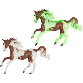 Breyer Horses Stablemates Paint & Play Glow في الظلام | 5 قطعة مجموعة | 1:32 مقياس | النموذج #B-CR-10375