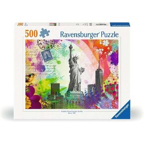 Ravensburger New York Postcard 500 Piece Jigsaw Puzzle للبالغين - 12000368 - أدوات مصنوعة يدويًا ، مصنوعة في ألمانيا ، كل قطعة تتناسب معًا بشكل مثالي