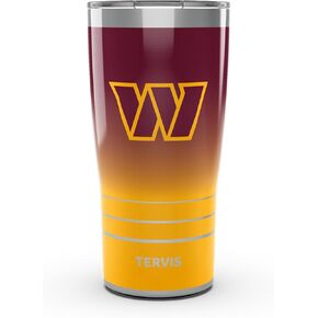 Tervis Traveler NFL Washington Leaders - OMBRE TRIPLE WARDER TEMBLER CUP CUP TRAVERS يحافظ على المشروبات الباردة والساخنة ، 30 أوقية ، الفولاذ المقاوم للصدأ