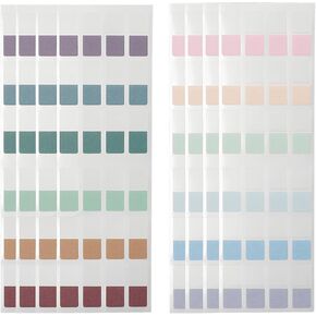 480 PCS علامات تبويب الفهرس الملونة ، 0.5 "x1.1" علامات صفحة الكتب القابلة لإعادة تحديد موقعها ، علامات تبويب لزجة لأجهزة الكمبيوتر المحمولة ، التقديم ، التصنيف