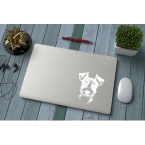 Pet Dog Jack Russell Terrier Decal ملصقات لطيفة - ملصق مرآة - ملصق للسيارات - شارات الجدار - هدايا لعشاق الكلاب - هدايا جاك راسل - ملصقات للأطفال (متوسطة ، أسود)