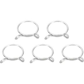 uxcell Fuel Line Hose Clips, 5Pcs 75mm ID 81mm Max. ID 304 Stainless Steel Water Pipe Air Tubing Spring Hose Clamps for Motorcycle Scooter ATV, Silver