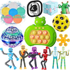حزمة ألعاب Fidget للأولاد Autism Sensory Toys Girls Party Party Figette Spinner Cube Ring Rights Mini Drone بدون طيار