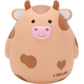 بنك Cow Piggy For Kids ، الأطفال اللطيفون البنوك مصنوع من الأموال غير القابلة للكسر للأطفال