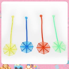 24pcs حزمة حزب العنكبوت اللزج على شبكة الإنترنت ، 4 ألوان العنكبوت ويب لزج للبنين فتيات الفصول الدراسية جوائز ، 7.5 بوصة لعب الأطفال الجدة مرنة العنكبوت