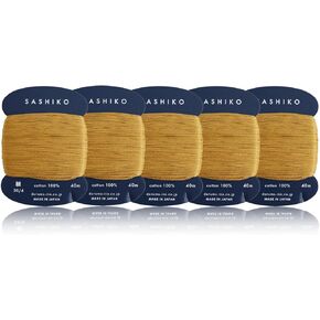 THELL SASHIKO THEAR 100 ٪ نوع بطاقة القطن (43.7 ياردة) × 5pcs مع مجموعة قيمة اللغة الإنجليزية ، والخياطة والتطريز (الأزرق الفاتح) ، 01-2400-2015