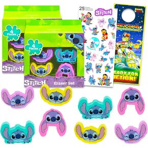 مجموعة Disney Stitch Party Set - حزمة مع 8 محايات غرزة تتميز غرزة لأكياس Goodie ، حقائب نهب ، جوائز الفصول الدراسية بالإضافة إلى المزيد | يزود Stitch Party الأطفال ، الأولاد ، الفتيات