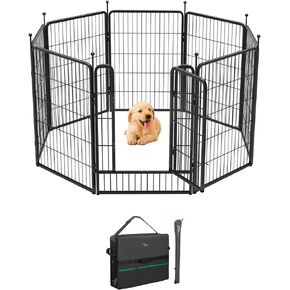 FXW Black Storage Bag Fit 40 "ارتفاع ، 8 لوحات ، 9 Stakes Dog Playpen ، مصممة لرحلات RV