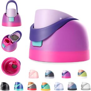 Replacement Lid for Owala Freesip Water Bottle, Compatible with Owala Lid and Cap, Premium Accessories for 16oz 24oz 32oz 40oz Bottles,Leak-Proof,BPA-Free(Pink Purple)