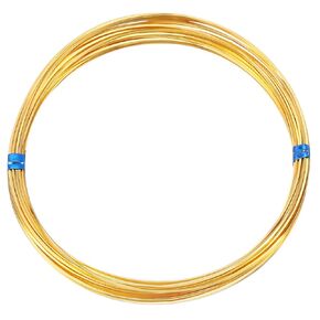 Patikil 22gauge/0.6mm 19.69 قدم سلك مربع النحاس ، سلك لفائف النحاس المطلي بالذهب الناعم للانحناء.