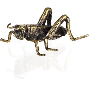 3D Retro Brass Cricket تمثال ، نحاس خمر حيوان محظوظ للكريكيت ديكور الموقد ديكور النحاس النحاس تمثال معدني للكريكيت حيوان