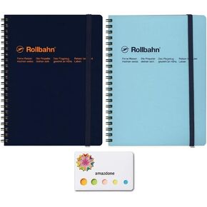 Delfonics Roruban Pocket Memo A5 Dark Blue ＆ Blue Light (500056-428،500056-100)