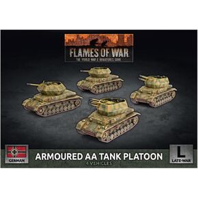 Battlefront GBX166 Armored AA Tank Platoon (4 Vehicles) Gaming Miniatures
