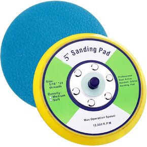 1Pcs PSA Sanding Pads and Backing Pad for Dual Action Air Sander (5 inch)