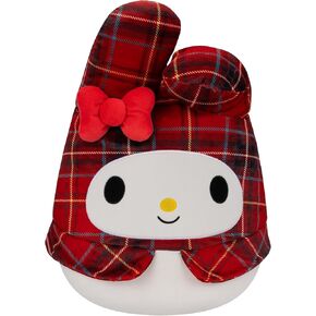 مسؤول Squishmallow Kellytoy Sanrio Squad Squishy Pillow Animal (Led Plaid Melody ، 8 Inch)