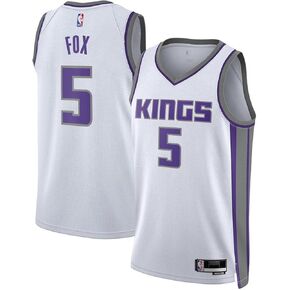De'Aaron Fox Sacramento Kings NBA Kids Youth 8-20 Association Edition White Swingman Jersey (Youth Medium 10-12)