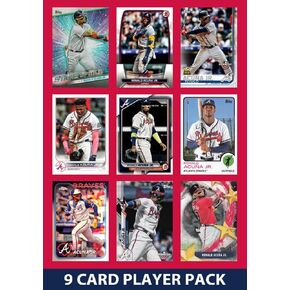 Ronald Acuna JR Atlanta Braves 9 Baseball Card Player Pack 2025 2024 2023 Topps Bowman Stadium Club Ginter Archives Chrome Heritage