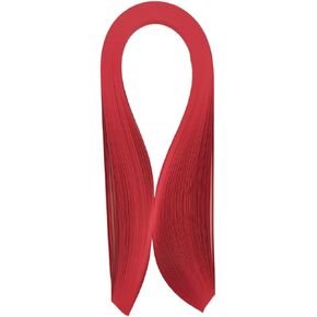 شرائح ورق Quilling Red 3mm 5mm 10mm Quill Strip Scarlet Paper Paper Strip Bright Red Curled Coil Coil Strip - طول 21 بوصة (3 مم - 0.12 بوصة)